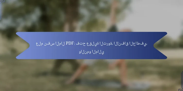 علم نفس المال PDF: فتح عقلية الثروة، الإنفاق العاطفي، والنمو المالي
